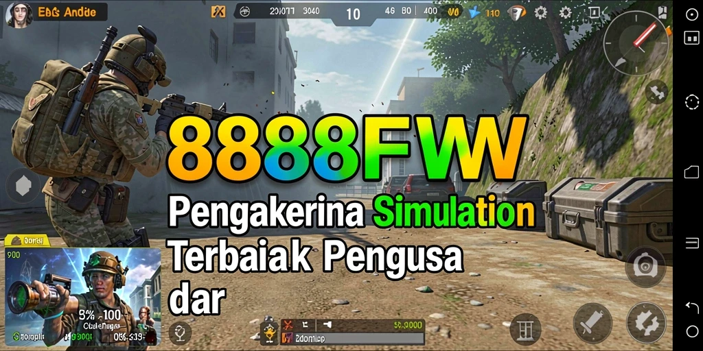 Screenshot dari gameplay 888FW menampilkan aksi simulasi yang seru.