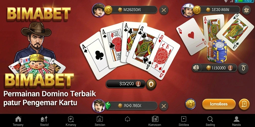 Screenshot gameplay BIMABET menampilkan keseruan bermain Domino secara online.