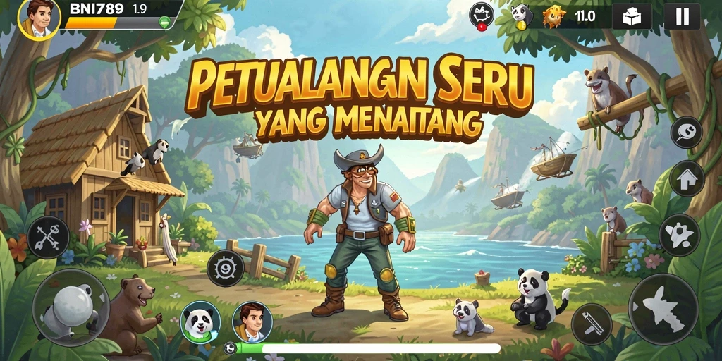 Tampilan gameplay BNI789 yang memukau dan seru saat berpetualang.