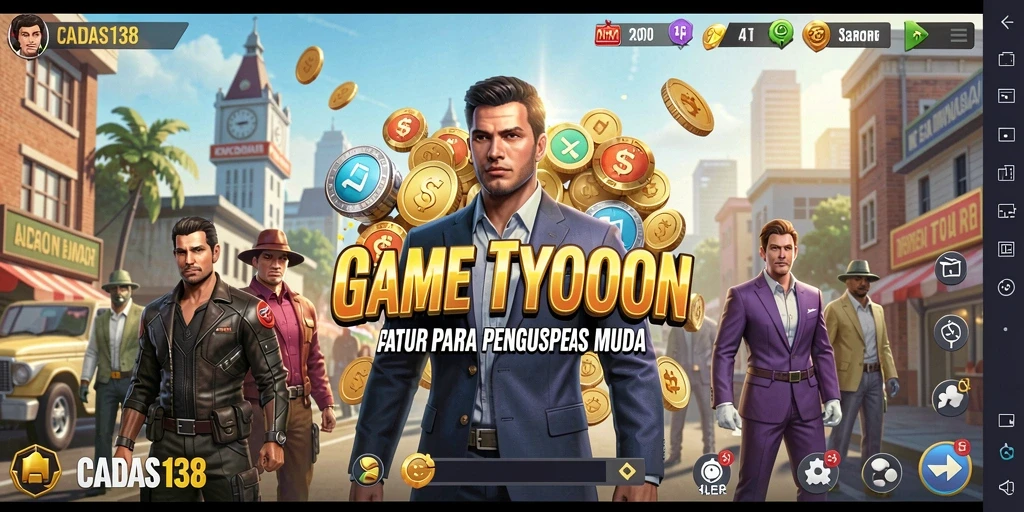 Tampilan gameplay <strong>CADAS138</strong> yang menantang dalam membangun bisnis.