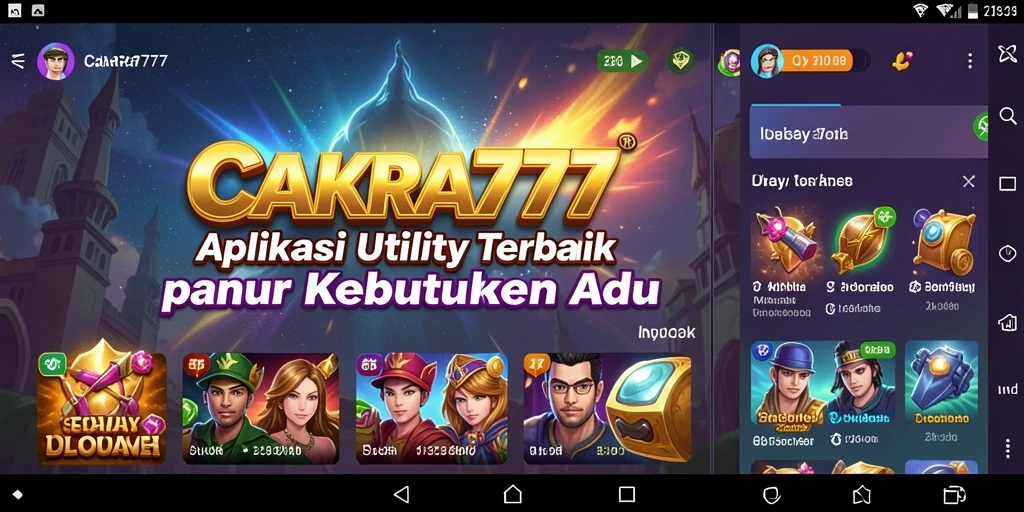 Screenshot utama CAKRA777 menunjukkan fitur manajemen tugas yang intuitif.