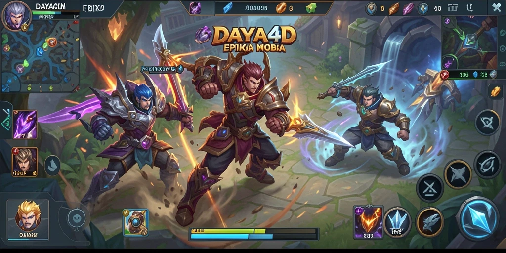 Screenshot gameplay epik di arena pertarungan DAYA4D.