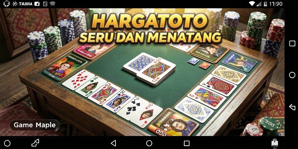 Screenshot gameplay HARGATOTO yang menarik dan seru saat bermain Gaple.