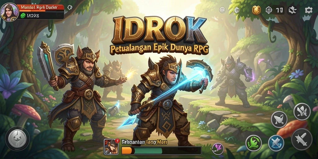Screenshot gameplay IDROK yang menampilkan aksi pertarungan yang seru.