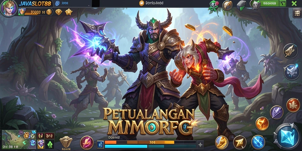 Tampilan gameplay seru di JAVASLOT88 yang memukau.