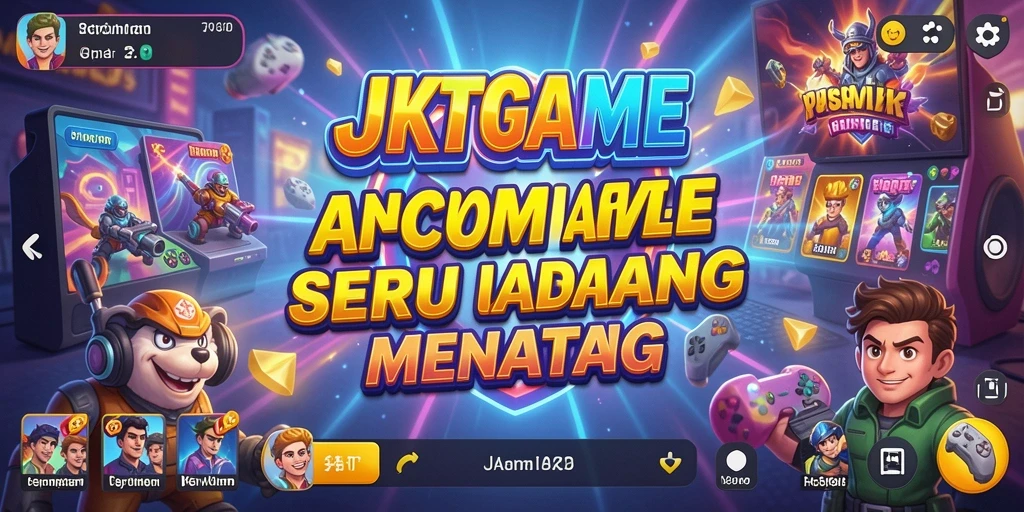 Tampilan gameplay seru dalam permainan Arcade JKTGAME.