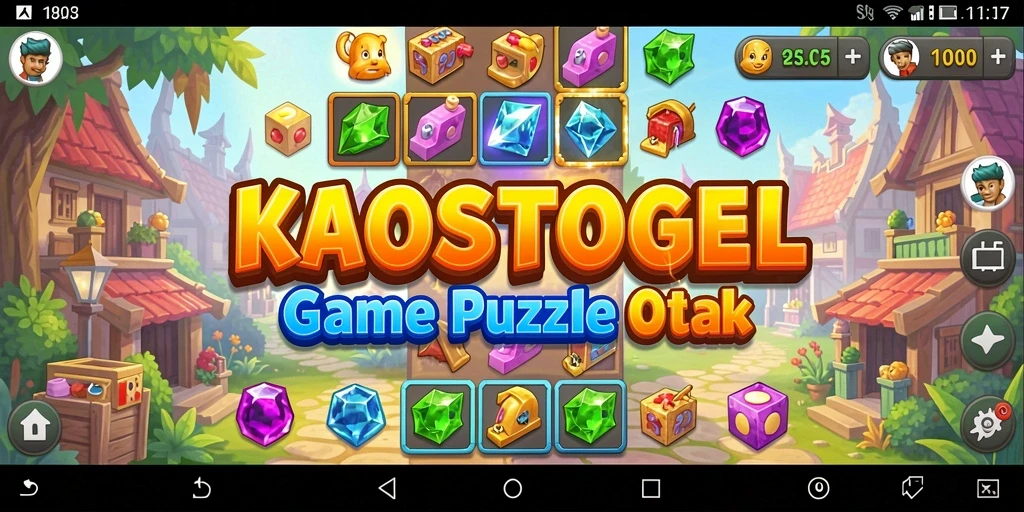 Screenshot gameplay KAOSTOGEL menampilkan tantangan puzzle yang menarik.
