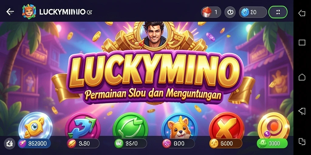 Tampilan screenshot gameplay Slot LUCKYMINO yang menarik.