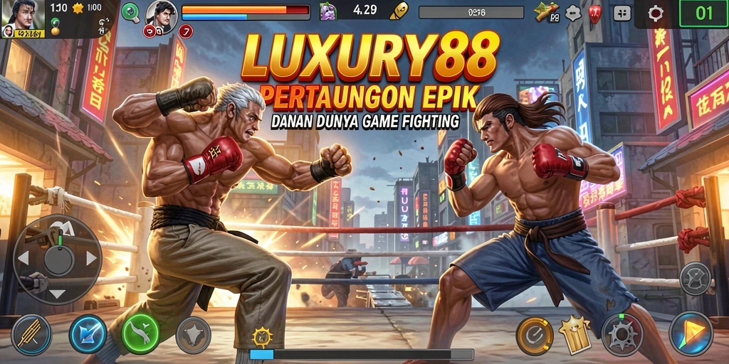 Screenshot <strong>LUXURY88</strong> menunjukkan aksi pertarungan yang intens dan mendebarkan.