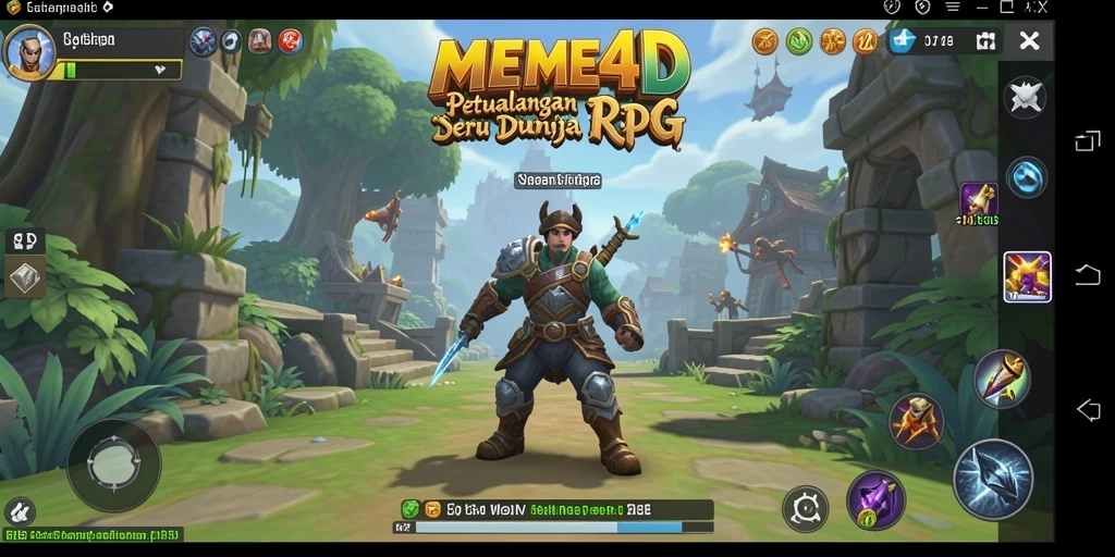 Screenshot dari gameplay RPG yang menegangkan dan penuh aksi.