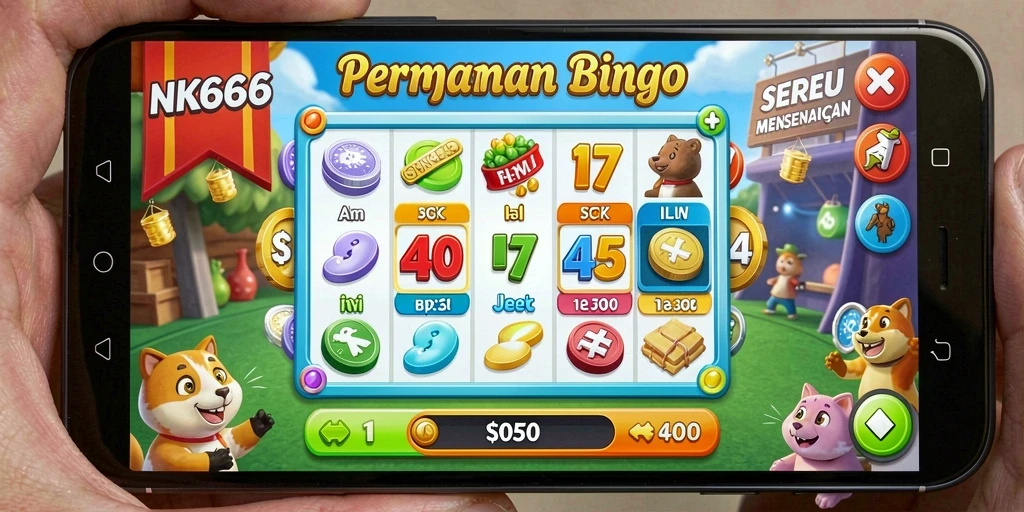 Screenshot gameplay NK666 menampilkan keseruan pertandingan Bingo.