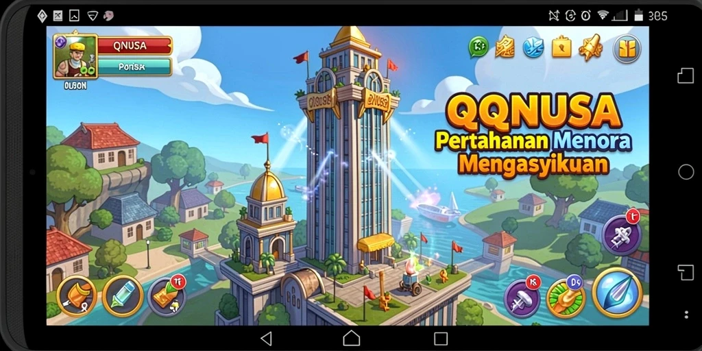 Tampilan gameplay seru dan menegangkan di QQNUSA.