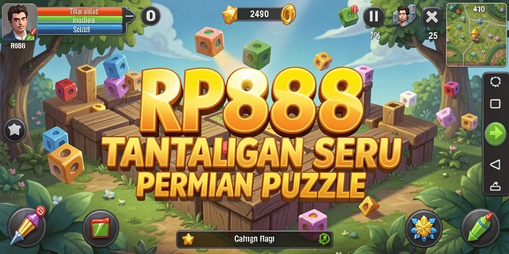 Gameplay seru dari RP888 yang penuh tantangan puzzle.