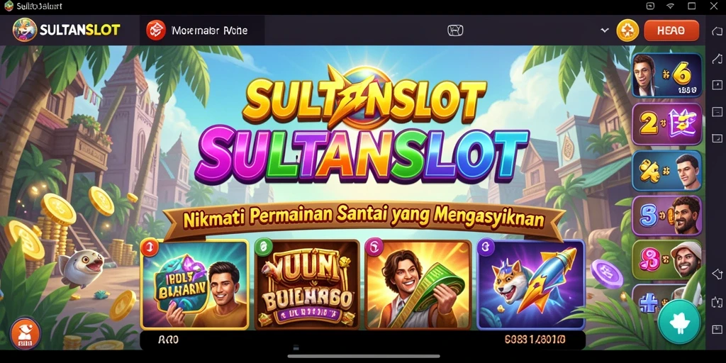 Gameplay SULTANSLOT yang santai dan menyenangkan.