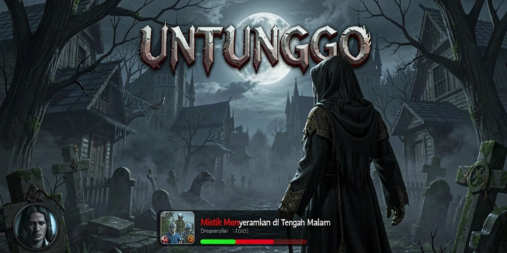 Tampilan gameplay menakutkan dengan suasana mencekam.