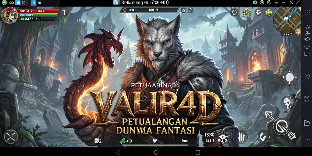 Tangkapan layar VALIR4D menampilkan aksi petualangan yang seru dan grafik menawan.