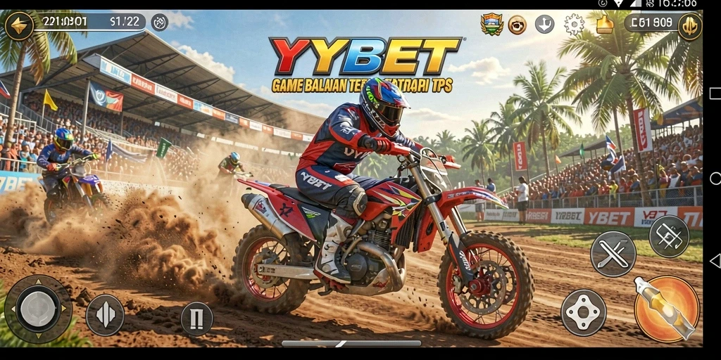 Screenshot gameplay YYBET menampilkan balapan yang cepat dan penuh adrenalin.